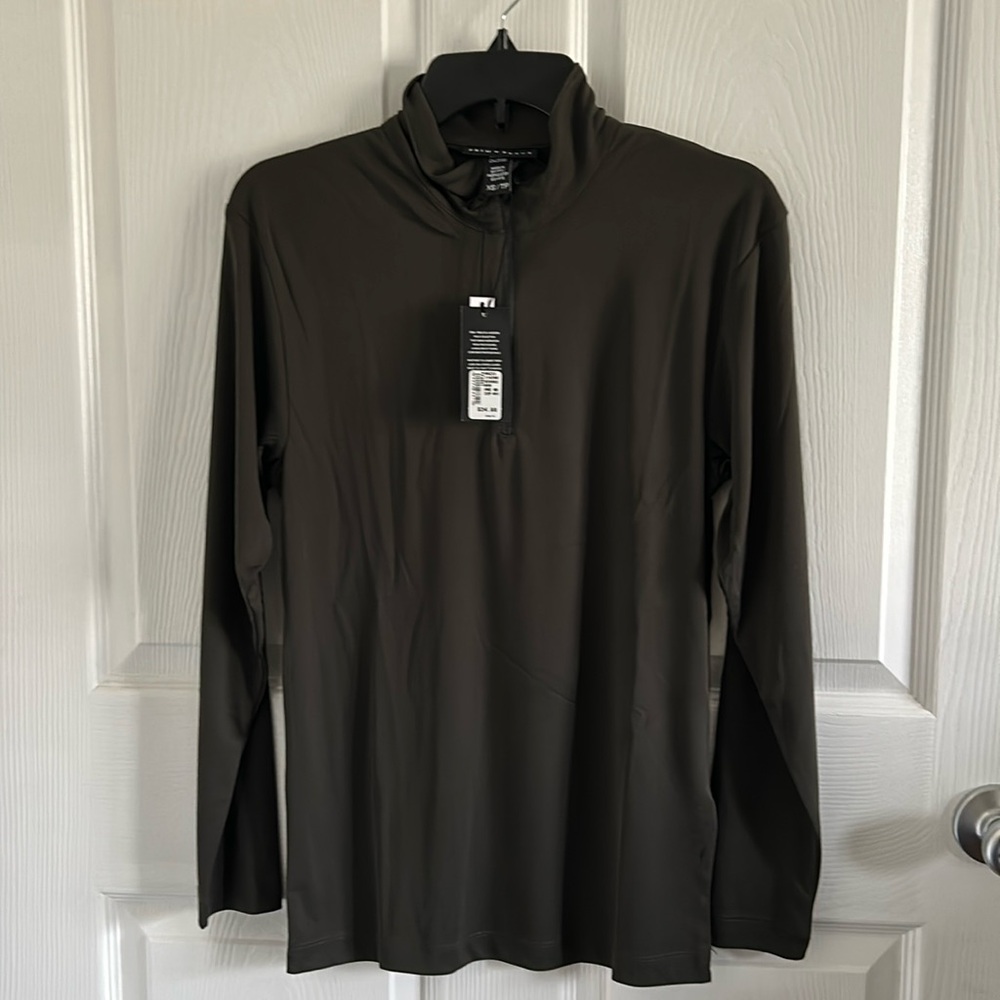NWT Prim + Preux Men’s 1/4 Zip Long Sleeve Modern Polo Tee (Sz XS)